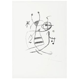 JOAN MIRÓ, N° VIII, from the "Maravillas con variaciones acrósticas en en el jardín de Miró" portfolio, 1975.