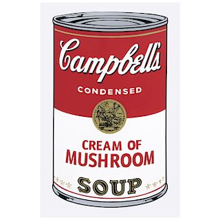 ANDY WARHOL, II.53: Campbell's cream mushroom soup.
