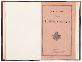 Estatuto Provisional del Imperio Mexicano. México: Imprenta de Andrade y Escalante, 1865.