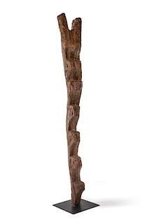 A Large Dogon Ladder Height 88 inches.