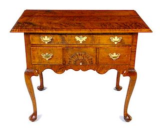 A Queen Anne Style Maple Lowboy Height 30 x width 36 1/2 x depth 20 1/2 inches.