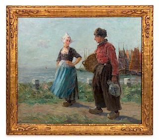 * Melbourne Havelock Hardwick, (Canadian/American, 1857-1916), Dutch Man and Woman