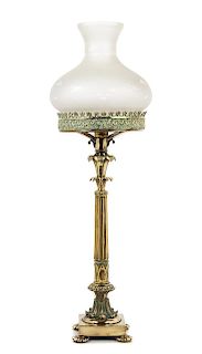 An American Brass Table Lamp Height of stand 21 3/4 inches.