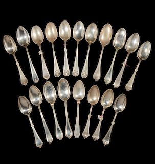 19 Sterling Silver Soupspoons
