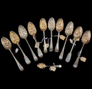 Assorted Sterling Berry Spoons