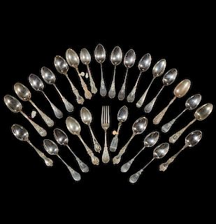 Assorted Sterling Silver Teaspoons