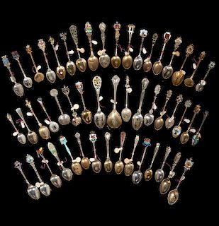 Assorted Silver Souvenir Spoons