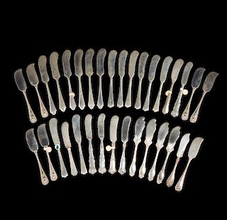 33 Sterling Silver Butter Spreaders