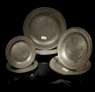 8 Pewter Plates/Platters