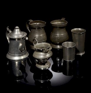 Pewter Pitchers & Beakers