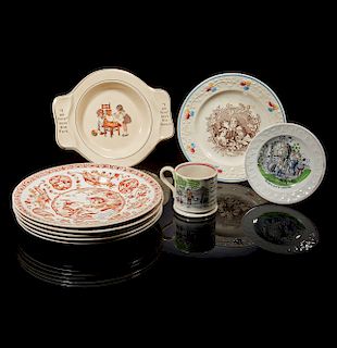 Assorted Plates and Cup
