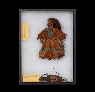 Reproduction Plains Indian Doll & Fetish