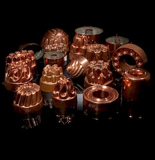 18 Assorted Copper Molds