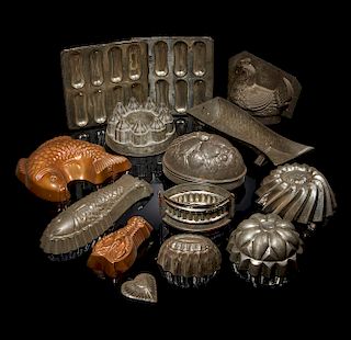 Assorted Tin Molds