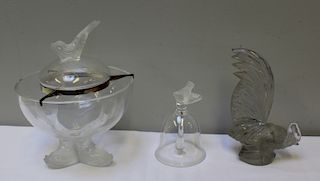 R.LALIQUE & LALIQUE France . Rooster and Caviar