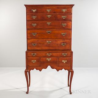 Cherry High Chest of Drawers
