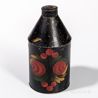 Painted Tin Coffee Can