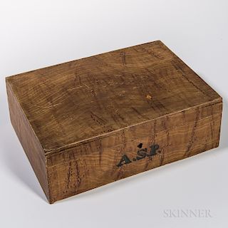 Faux Figured Maple Paint-decorated Box