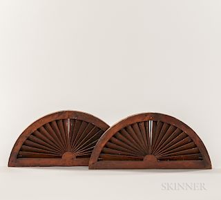 Pair of Small Architectural Fan Vents