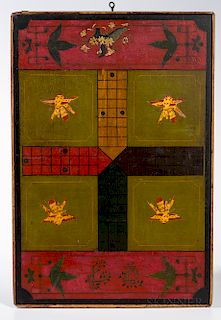 Large Two-sided Parcheesi/Checkers Game Board