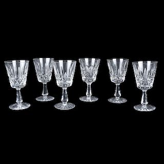 Six (6) Waterford Crystal Water Goblets