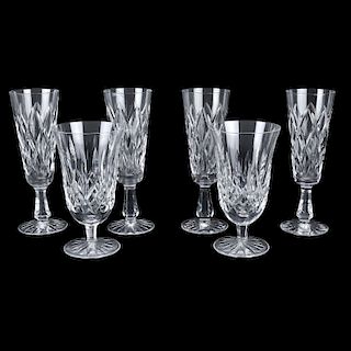 Six (6) Waterford Crystal Glasses