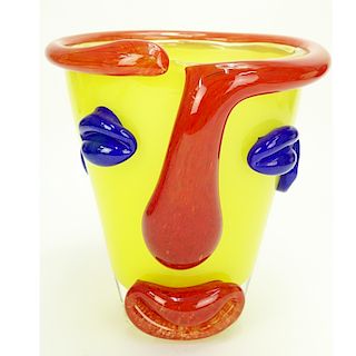 Contemporary Art Glass Figural Vase
