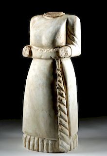 Very Large Roman Marble Attendant - Married Woman