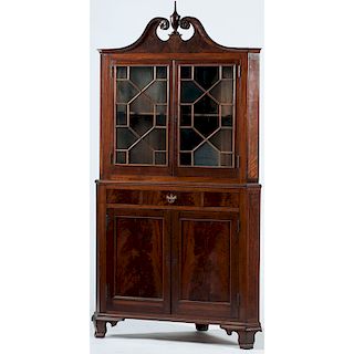 Chippendale-style Corner Cupboard