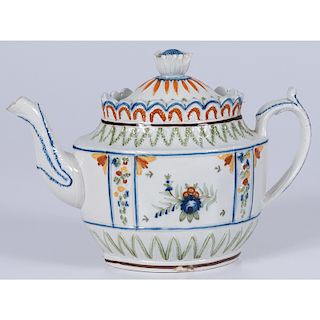 English Pratt Ware Teapot