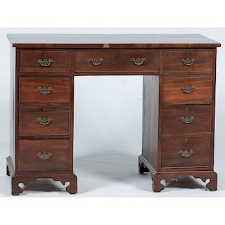 Chippendale-style Kneehole Desk