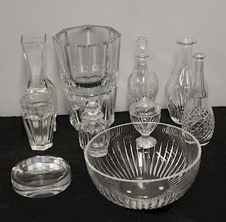 BACCARAT. Lot Of Assorted Glass Items.