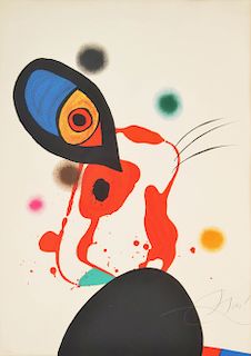 Joan Miro "Eununque Imperial" Lithograph, Signed Ed.