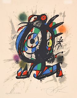 Joan Miro Lithograph, Signed Artist's Proof