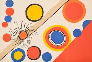 Large Alexander Calder Lithograph, Signed Edition