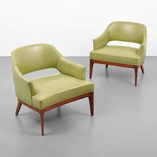 Pair of Lounge Chairs, Attributed to Harvey Probber