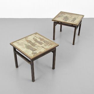 2 Philip & Kelvin LaVerne "Ming" End/Side Tables