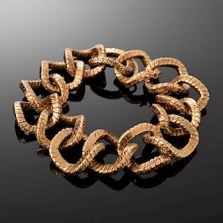 Marchisio 18K Gold Rope Link Estate Bracelet