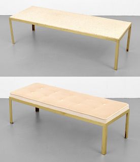 Coffee Table & Bench, Manner of Harvey Probber