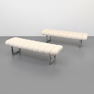 2 Benches, Manner of Milo Baughman