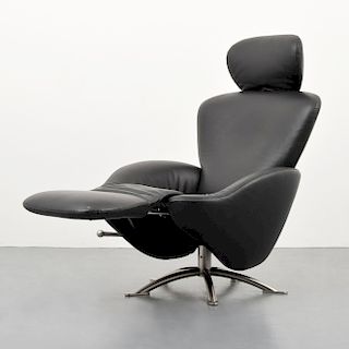 Toshiyuki Kita "K10 Dodo" Leather Recliner/Lounge Chair