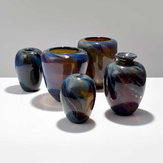 5 Large Roland Jahn Vases