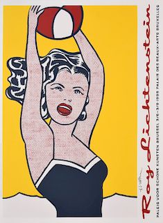 Roy Lichtenstein Exhibition Poster, Signed