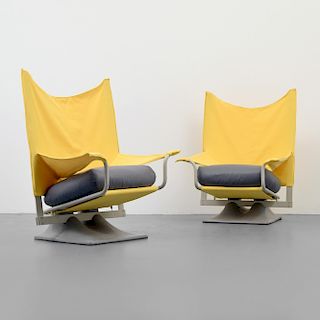 Pair of Paolo Deganello "AEO" Lounge Chairs