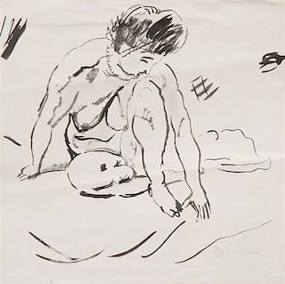 * Jules Pascin, (French, 1885-1930), Nude