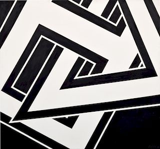 Pierre Clerk Abstract Geometric Painting