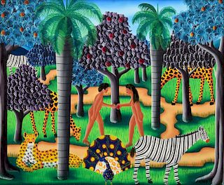 Remy Surpris Naive Painting, Jungle Theme