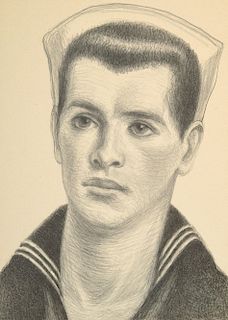 Julius Bloch "Sailor" Print, Signed Edition