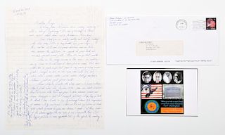 James "Whitey" Bulger Jr. Prison Letter, Notecard