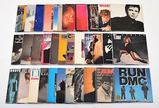 70 Pop & Rock Music Record Albums, Circa 1980s